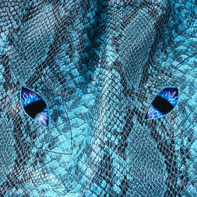 Large DND Dice Bag Leather Dice Storage Bag Blue D&D Drawstring Pouch with Pockets for RPG Table Games - Can Hold 200+ Dice